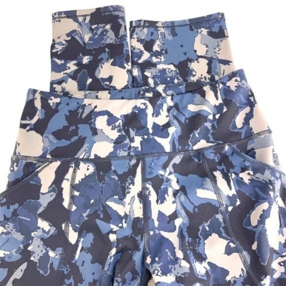 Duluth Noga Sculpting Blue Leggings Stash Pockets - Picture 4 of 9